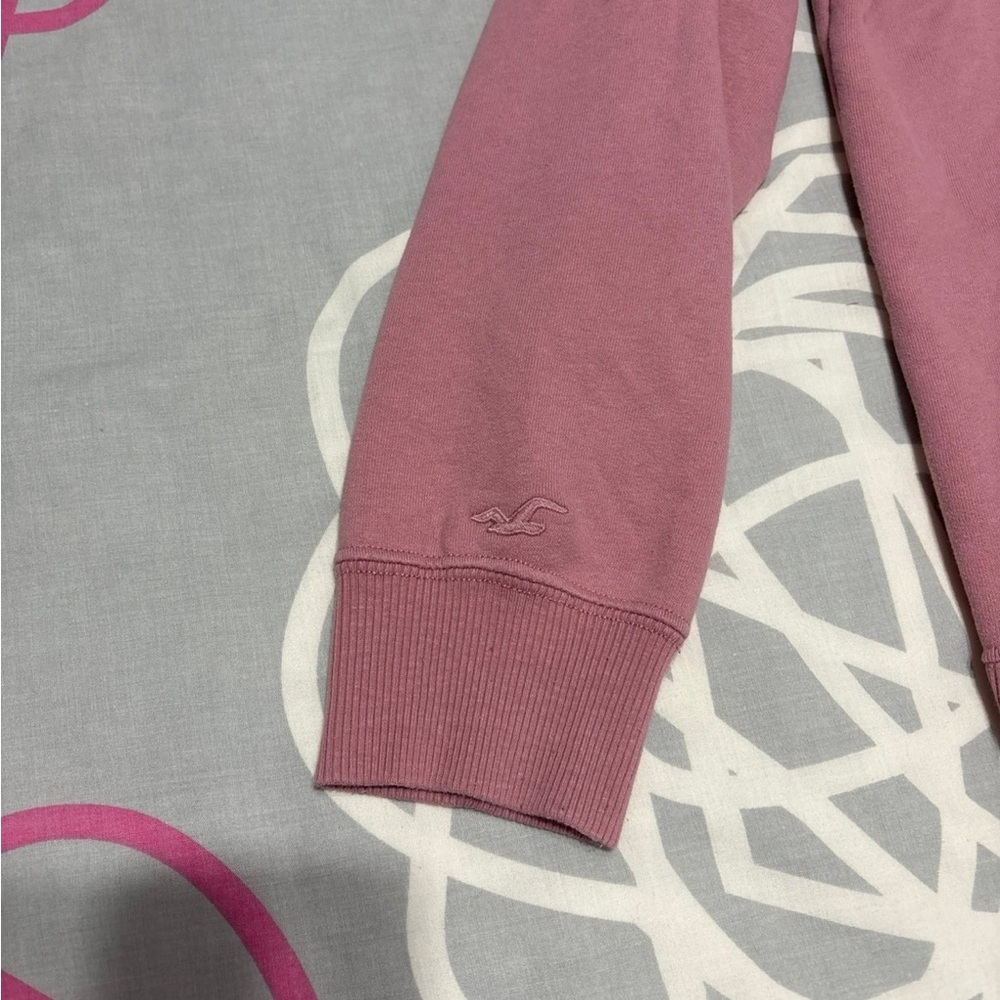 Hollister Pink Oversized Zip-Up Hoodie - Picture 5 of 6